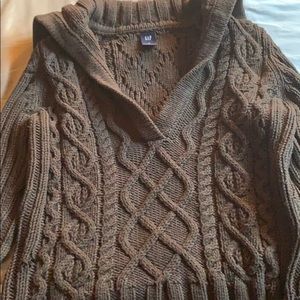 GAP Sweater - Cable Knit Brown Size S